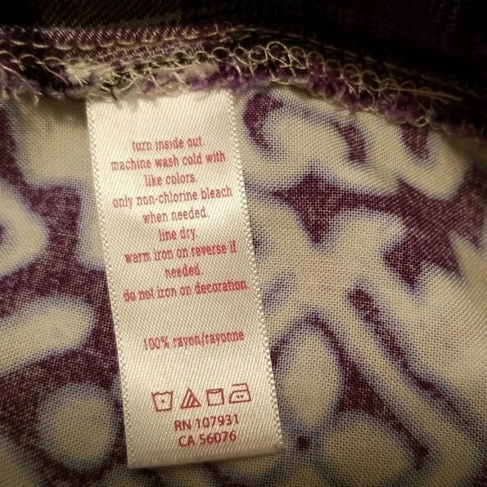 Justice Girl's Purple & Black‎ Top - Picture 5 of 6